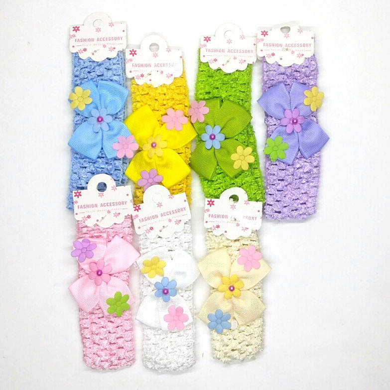 Детская повязка на голову c бантиком и цветочками, Разные цвета
Детская повязка на голову c бантиком и цветочками, Разные цвета