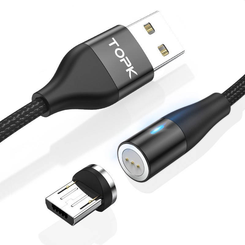 Магнитный кабель USB быстрая зарядка - 3 Ампера+ передача данных. MicroUSB Черный TOPK AM60!
Магнитный кабель USB быстрая зарядка - 3 Ампера+ передача данных. MicroUSB Черный TOPK AM60!