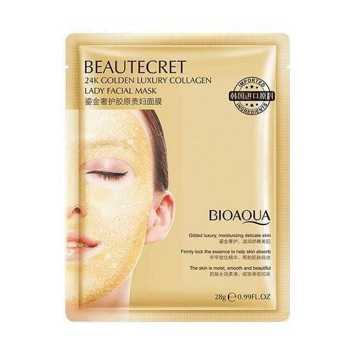 Маска гидрогелевая для лица с колагеном и золотом 24К BIOAQUA Beautecret 24K Golden Luxury Collagen
Маска гидрогелевая для лица с колагеном и золотом 24К BIOAQUA Beautecret 24K Golden Luxury Collagen