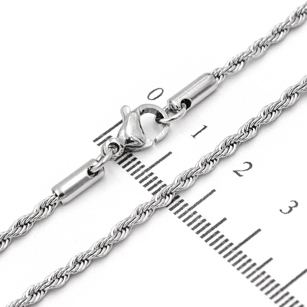 Цепочка родий плетение «Корда» 0,2 / 44 см
Цепочка родий плетение «Корда» 0,2 / 44 см