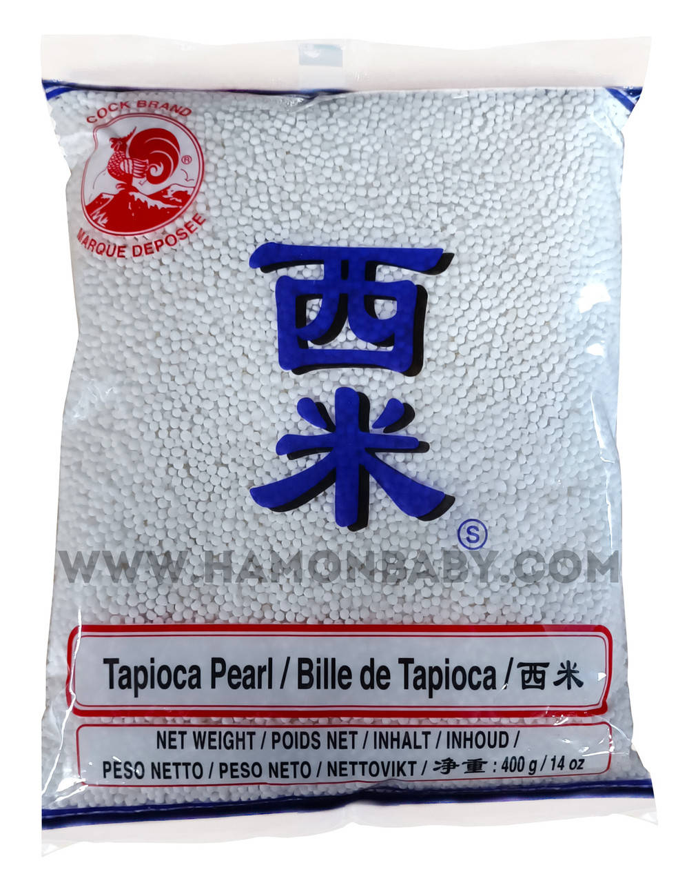Тапиока шарики, маленькие, 400 г, ТМ Cock Brand, Таиланд
Тапиока шарики, маленькие, 400 г, ТМ Cock Brand, Таиланд