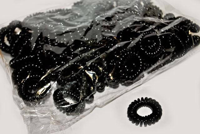 Резинки для волос пружинки черные 100 шт., Черный
Резинки для волос пружинки черные 100 шт., Черный