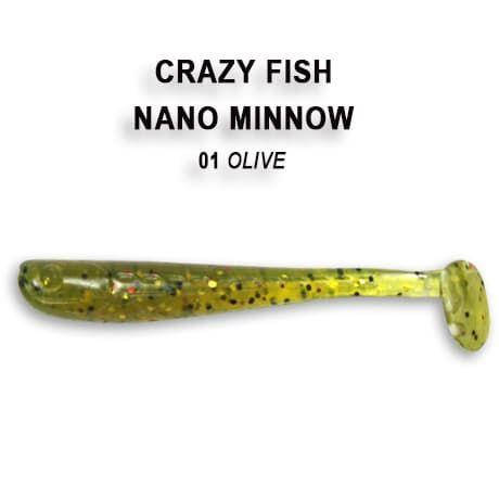Съедобный силикон Crazy Fish Nano minnow 1.6" 6-40-1-6 кальмар 
Съедобный силикон Crazy Fish Nano minnow 1.6" 6-40-1-6 кальмар