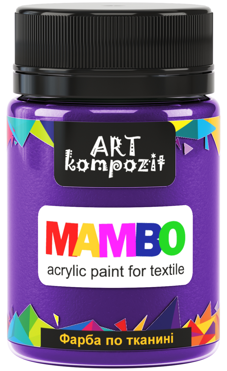 Фарба по світлій та темній тканині ФІОЛЕТОВИЙ СВІТЛИЙ, 50мл, MAMBO "ART Kompozit", Фиолетовый
Фарба по світлій та темній тканині ФІОЛЕТОВИЙ СВІТЛИЙ, 50мл, MAMBO "ART Kompozit", Фиолетовый