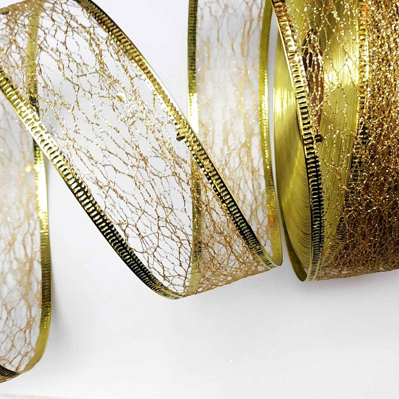 Лента декоративная с проволочным краем, 38 мм 
Лента декоративная с проволочным краем, 38 мм