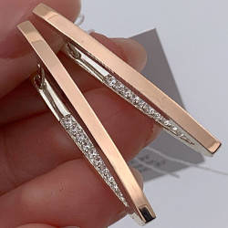 Серебряные серьги с золотыми накладками с фианитами (3,5 см) ГТ-003
Серебряные серьги с золотыми накладками с фианитами (3,5 см) ГТ-003