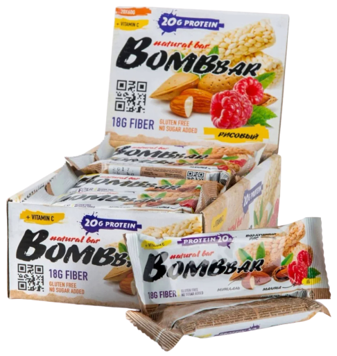 Протеиновый батончик Bombbar Рисовый (60 грамм)
Протеиновый батончик Bombbar Рисовый (60 грамм)