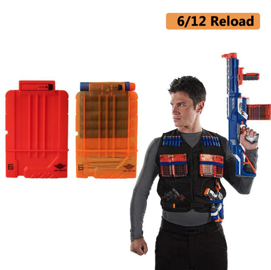 Полупрозрачный магазин для оружия NERF 6 стрел - Transparent arsenal for weapons NERF 6 arrows, Белый
Полупрозрачный магазин для оружия NERF 6 стрел - Transparent arsenal for weapons NERF 6 arrows, Белый