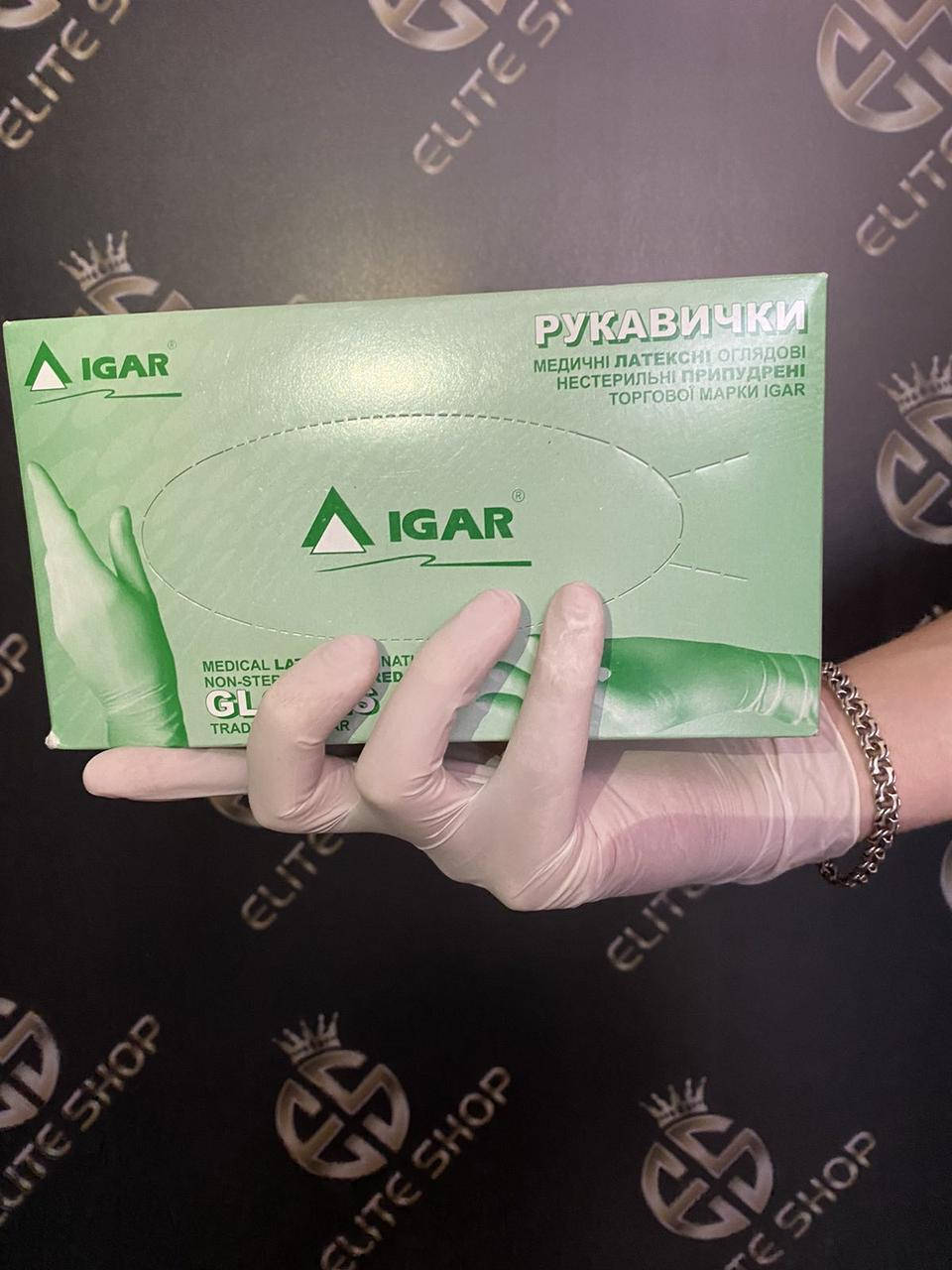 Опудренные перчатки латекс отличного качества IGAR / Игар 100 шт/уп размеры S, M, L, Белый
Опудренные перчатки латекс отличного качества IGAR / Игар 100 шт/уп размеры S, M, L, Белый