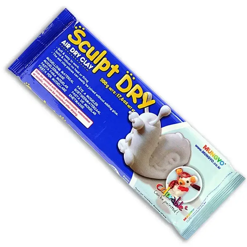 Масса для моделирования самозастывающая "Sculpt Dry" MUNGYO 500 грамм белая, Белый
Масса для моделирования самозастывающая "Sculpt Dry" MUNGYO 500 грамм белая, Белый
