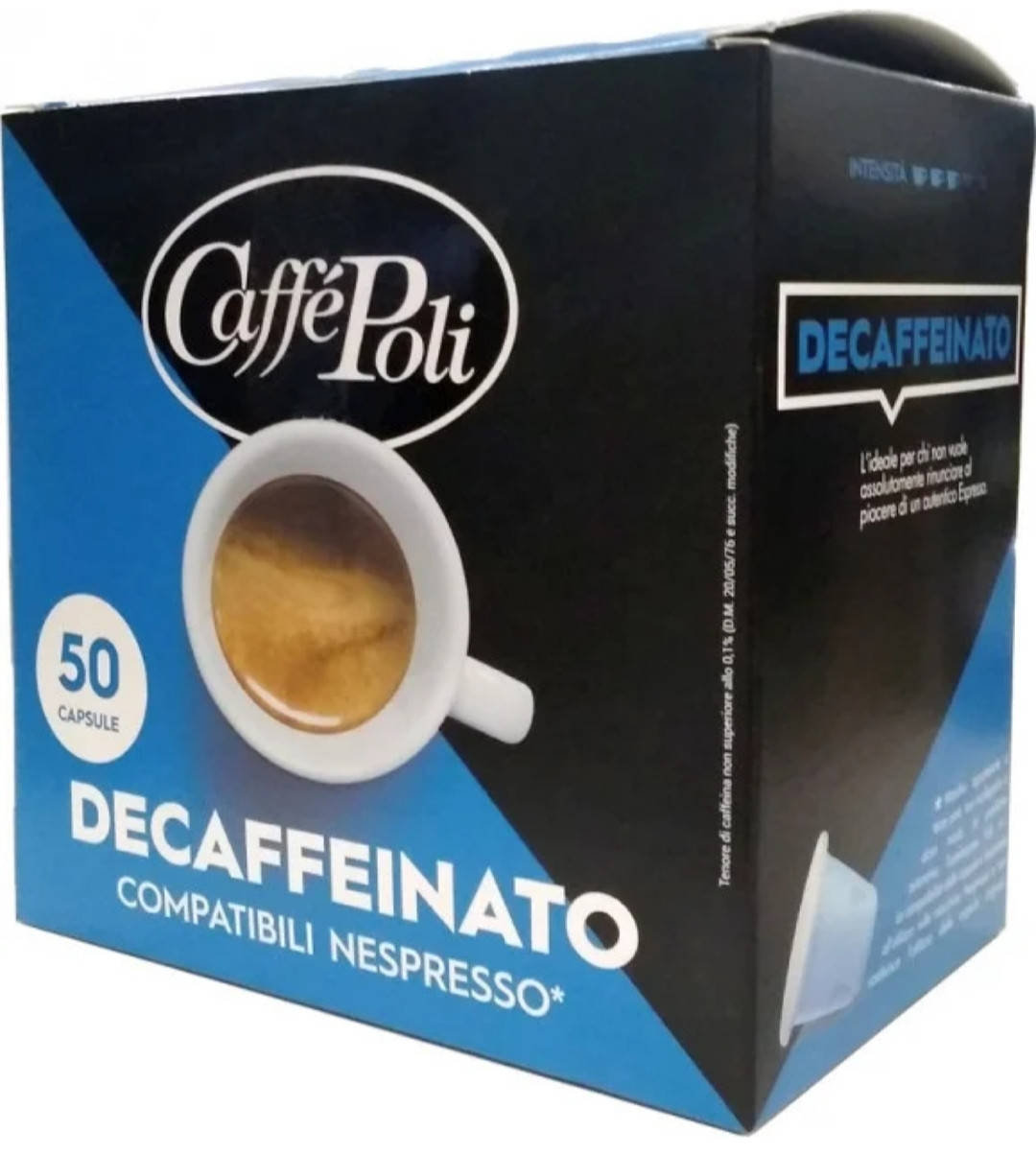 Кофе в капсулах Caffe Poli Nespresso Decaffeinato (50 шт.), Италия (Неспрессо без кофеина)
Кофе в капсулах Caffe Poli Nespresso Decaffeinato (50 шт.), Италия (Неспрессо без кофеина)