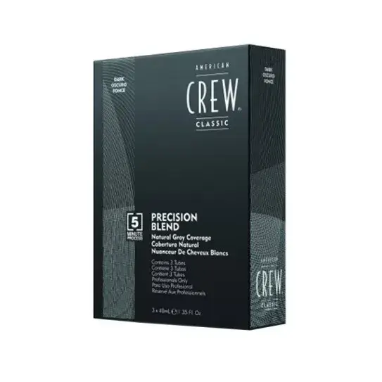 Система маскировки седых волос уровень American Crew Precision Blend Dark 3 x 40 мл Shades 2-3
Система маскировки седых волос уровень American Crew Precision Blend Dark 3 x 40 мл Shades 2-3