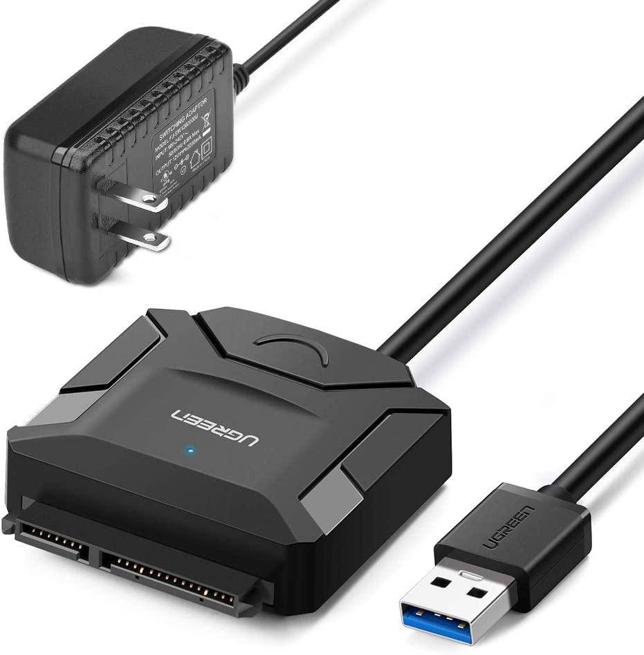Кабель-адаптер UGREEN SATA-USB 3.0 для 3.5/ 2.5-дюймового SSD и жесткого диска Black (CR108), Черный
Кабель-адаптер UGREEN SATA-USB 3.0 для 3.5/ 2.5-дюймового SSD и жесткого диска Black (CR108), Черный