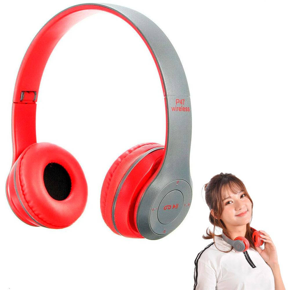 Беспроводные Bluetooth-наушники P47 с микрофоном, радио и MP3 плеером / Накладные наушники, Красный
Беспроводные Bluetooth-наушники P47 с микрофоном, радио и MP3 плеером / Накладные наушники, Красный