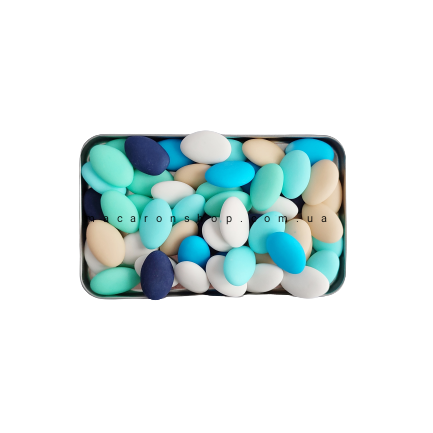 Шоколадные драже Зима Amarischia, Италия, Голубой 
Шоколадные драже Зима Amarischia, Италия, Голубой