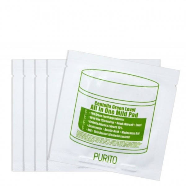 Пилинг-диски с экстрактом центеллой и ВАН кислотами PURITO Centella Green Level All In One Mild Pad
Пилинг-диски с экстрактом центеллой и ВАН кислотами PURITO Centella Green Level All In One Mild Pad