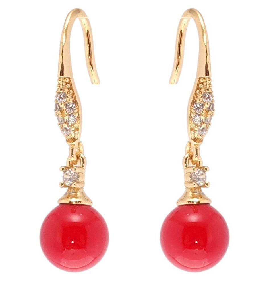 Серьги Xuping Позолота 18K подвески французский замок "Красные шарики на дужке с цирконием"
Серьги Xuping Позолота 18K подвески французский замок "Красные шарики на дужке с цирконием"