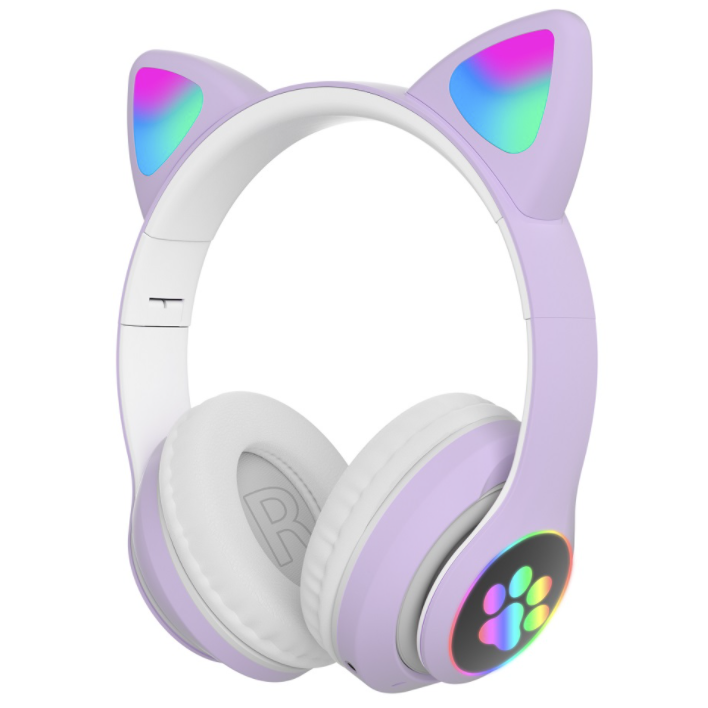 Наушники беспроводные Bluetooth Wireless Headset Cat ZTN-28 | кошачьи ушки | светящиеся ушки | фиолетовый
Наушники беспроводные Bluetooth Wireless Headset Cat ZTN-28 | кошачьи ушки | светящиеся ушки | фиолетовый