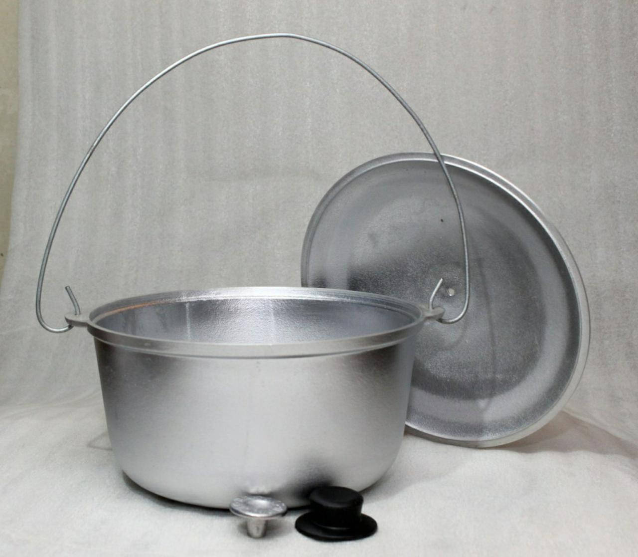 Казан котелок алюминиевый 10 л 
Казан котелок алюминиевый 10 л