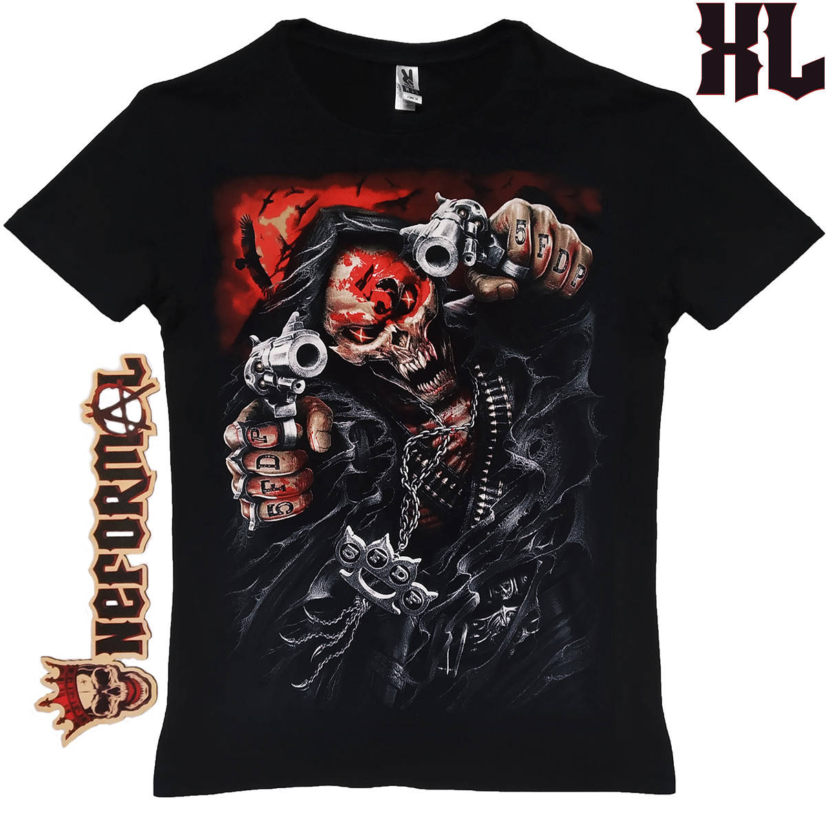 Футболка Five Finger Death Punch - And Justice for None мужская (FFDP/5FDP), черная, Размер XL
Футболка Five Finger Death Punch - And Justice for None мужская (FFDP/5FDP), черная, Размер XL