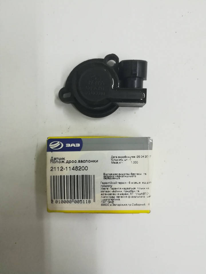 Датчик положения дроссельной заслонки Сенс крест, ЗАЗ, 2112-1148200
Датчик положения дроссельной заслонки Сенс крест, ЗАЗ, 2112-1148200