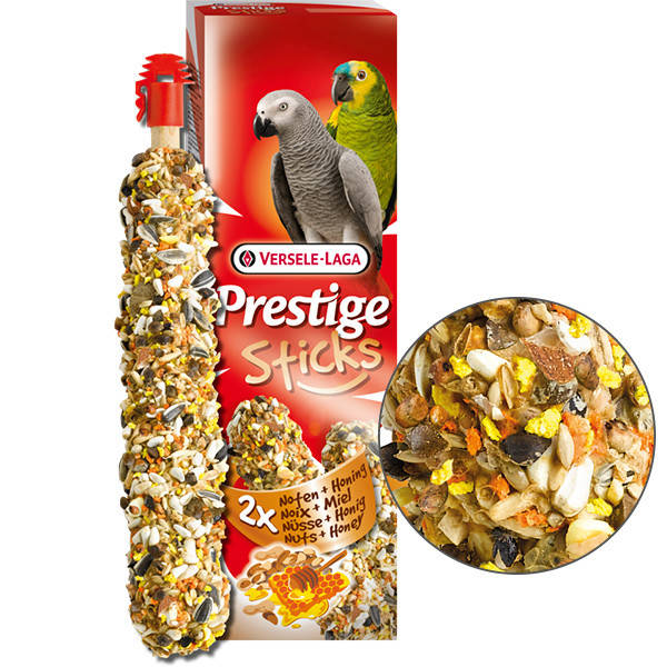 Versele-Laga Prestige Sticks Parrots Nuts & Honey лакомство орехи и мед для крупных попугаев 0.14 кг
Versele-Laga Prestige Sticks Parrots Nuts & Honey лакомство орехи и мед для крупных попугаев 0.14 кг