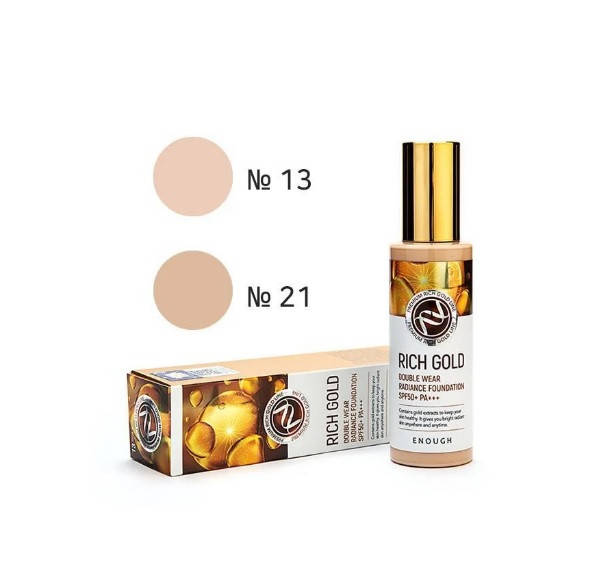 Тональный крем с золотом Enough Rich Gold Double Wear Radiance Foundation SPF50+ PA+++ #13 100мл
Тональный крем с золотом Enough Rich Gold Double Wear Radiance Foundation SPF50+ PA+++ #13 100мл