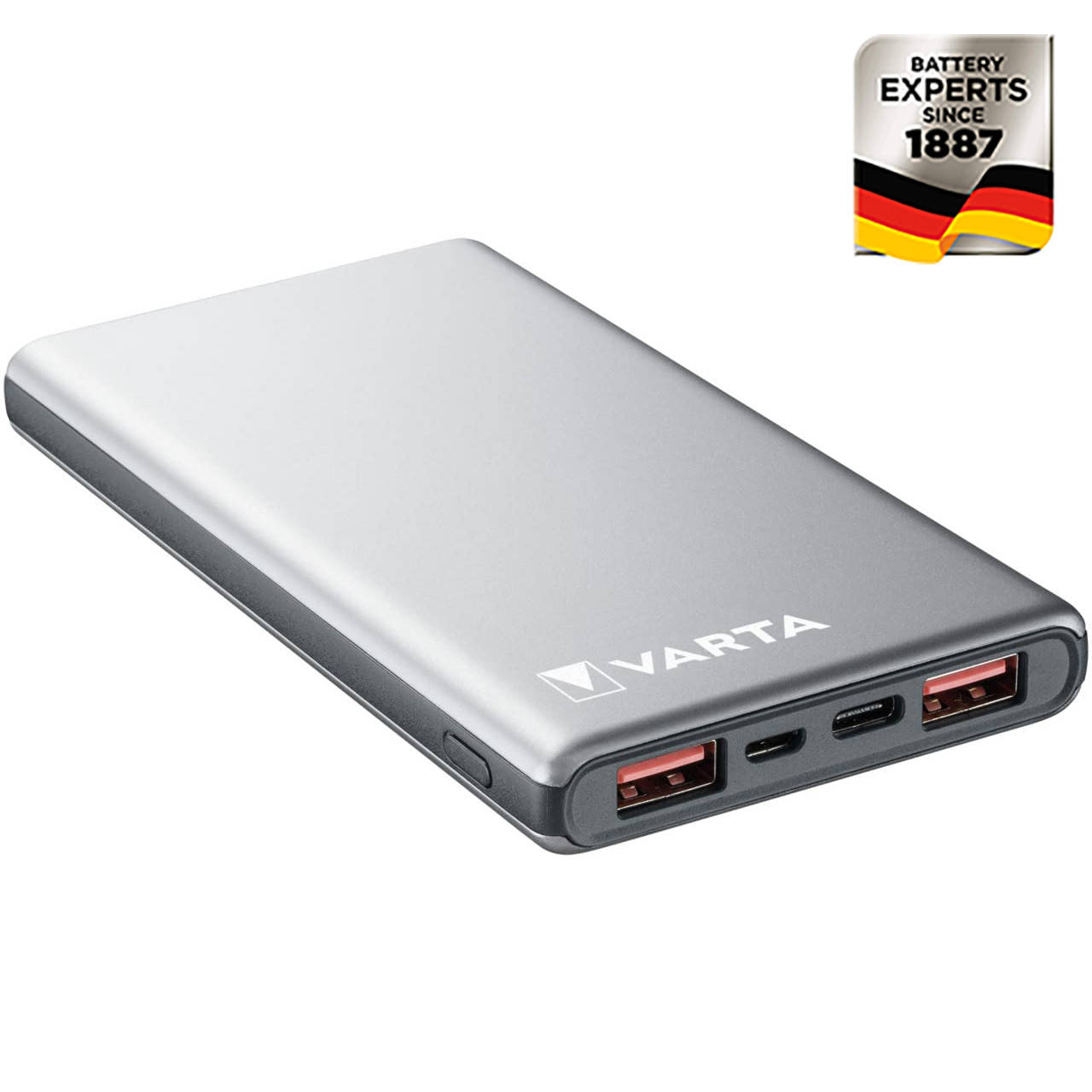 Varta Power Bank Fast Energy 10000 mAh усовершенствована технологией безопасности c зарядным кабелем Silver
Varta Power Bank Fast Energy 10000 mAh усовершенствована технологией безопасности c зарядным кабелем Silver