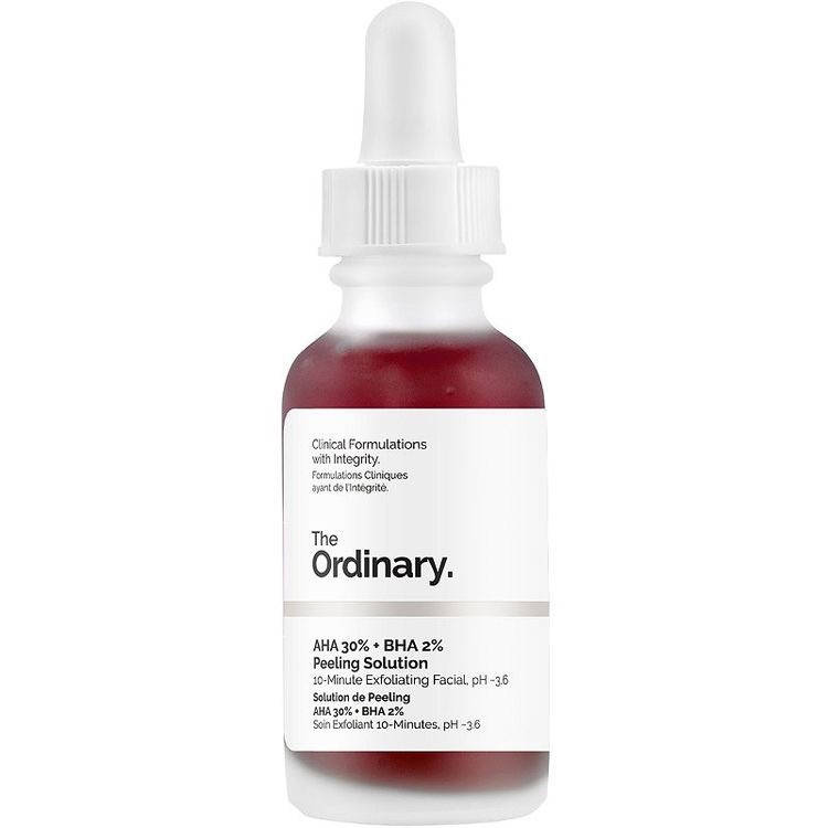 Кислотный пилинг The Ordinary Peeling Solution AHA 30% + BHA 2% 30 мл 
Кислотный пилинг The Ordinary Peeling Solution AHA 30% + BHA 2% 30 мл