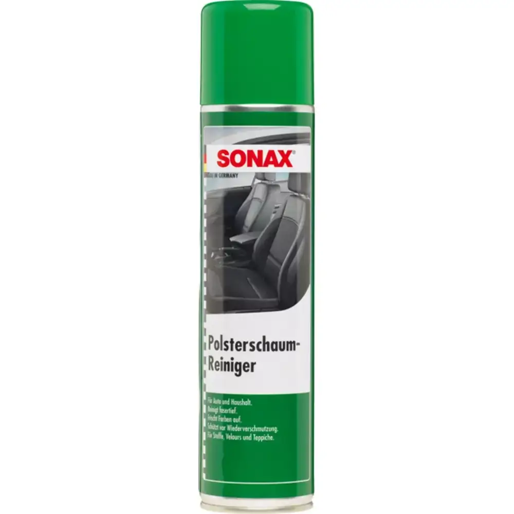 Пенный очиститель пятен текстильного салона 400 мл SONAX Foam Upholstery Cleaner (306200)
Пенный очиститель пятен текстильного салона 400 мл SONAX Foam Upholstery Cleaner (306200)