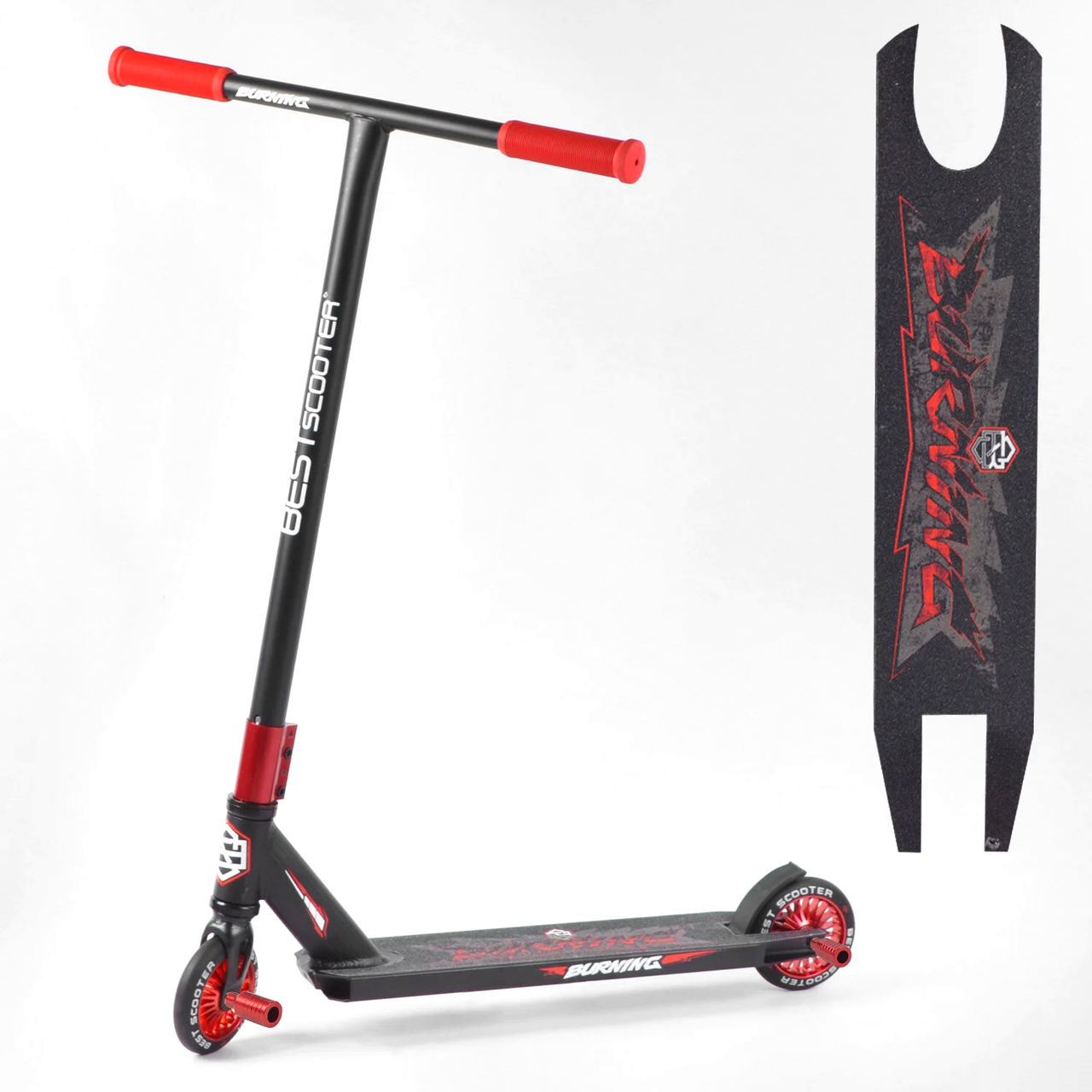 Детский трюковый самокат (алюминий, колеса PU 110 мм, пеги) Best Scooter 76585 Черно-красный, Черный
Детский трюковый самокат (алюминий, колеса PU 110 мм, пеги) Best Scooter 76585 Черно-красный, Черный