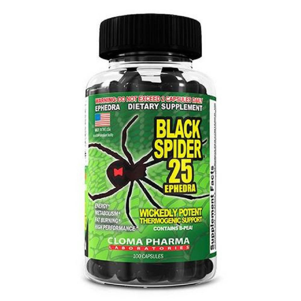 Жиросжигатель Cloma Pharma Black Spider 100 caps Блэк спайдер для сушки и похудения, Черная Вдова
Жиросжигатель Cloma Pharma Black Spider 100 caps Блэк спайдер для сушки и похудения, Черная Вдова