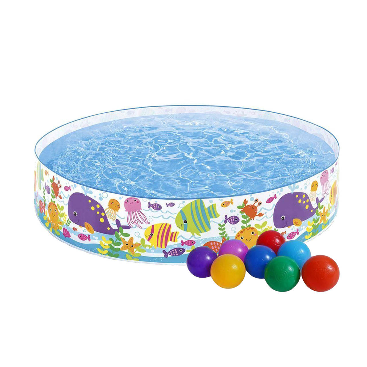 Дитячий каркасний басейн Intex з кульками «Океан», 183 х 38 см
Дитячий каркасний басейн Intex з кульками «Океан», 183 х 38 см