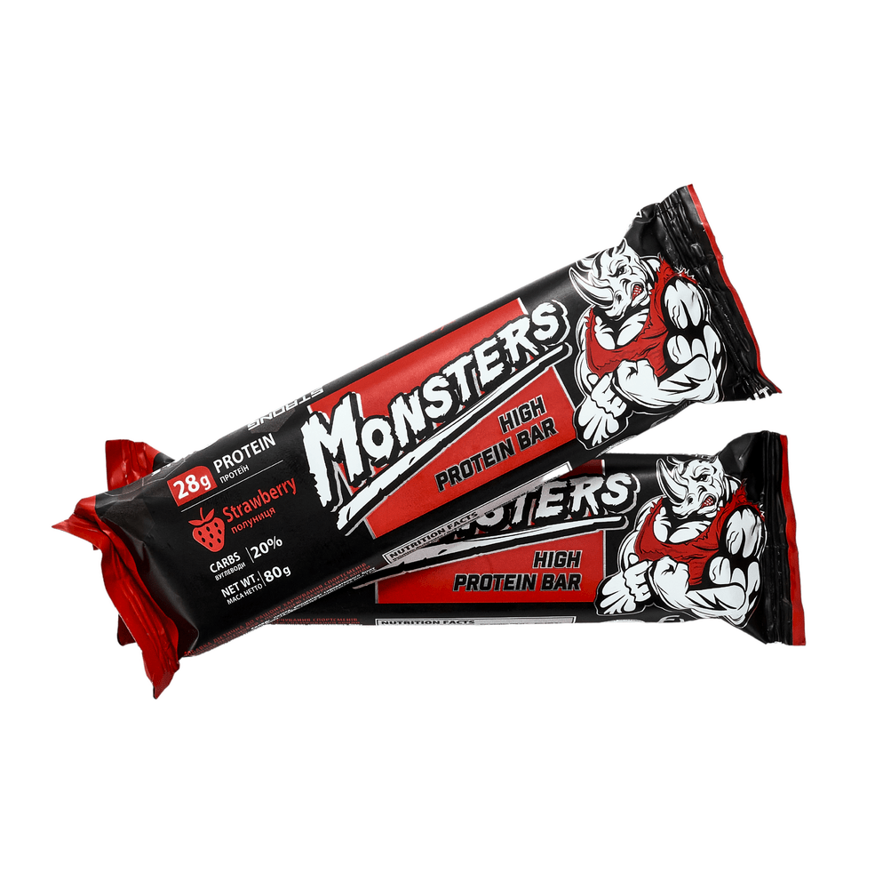 Протеиновые батончики Strong Max Monsters Strawberry 80g 28г белка со вкусом Клубника
Протеиновые батончики Strong Max Monsters Strawberry 80g 28г белка со вкусом Клубника