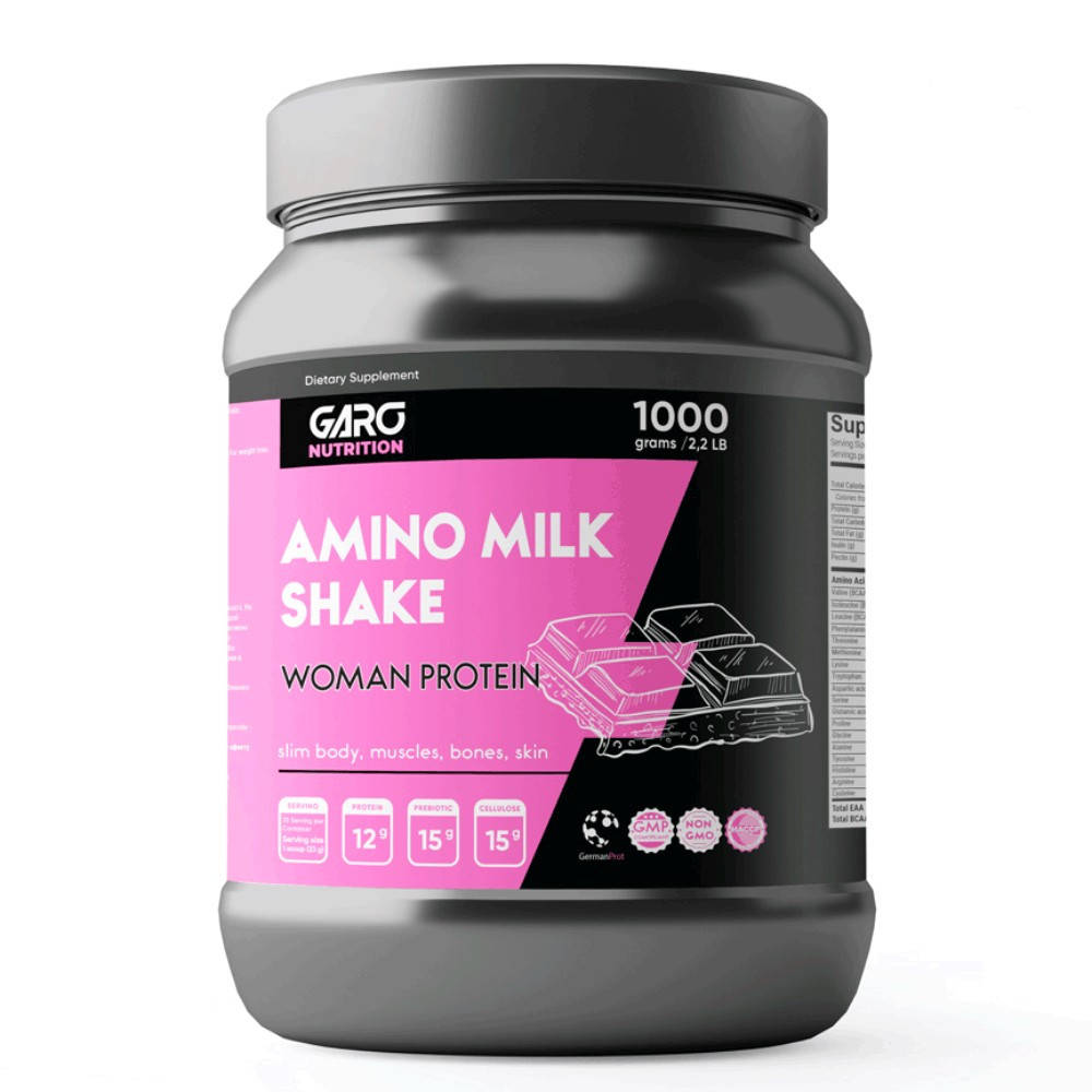 Протеин (белковый коктейль) для похудения с клетчаткой и пребиотиками Amino Milk Shake 1000 г. Garo Nutrition
Протеин (белковый коктейль) для похудения с клетчаткой и пребиотиками Amino Milk Shake 1000 г. Garo Nutrition