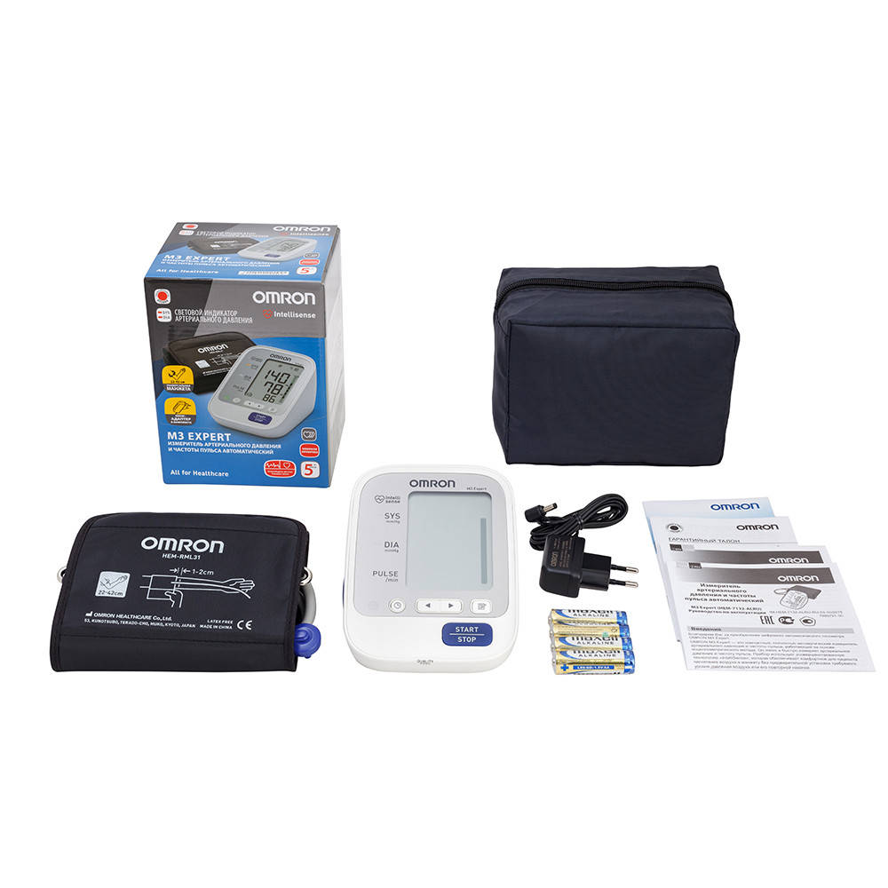 Omron M3 Expert (HEM-7132-ALRU) автоматический тонометр на плечо с адаптером гарантия 5 лет
Omron M3 Expert (HEM-7132-ALRU) автоматический тонометр на плечо с адаптером гарантия 5 лет