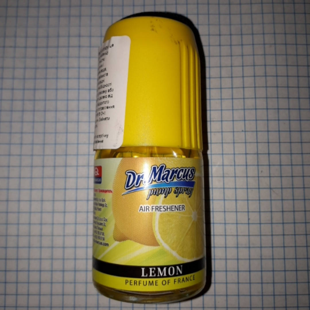 Ароматизатор воздуха PUMP SPRAY спрей Doctor Marcus Ароматизатор спрей Lemon лимон 031283
Ароматизатор воздуха PUMP SPRAY спрей Doctor Marcus Ароматизатор спрей Lemon лимон 031283