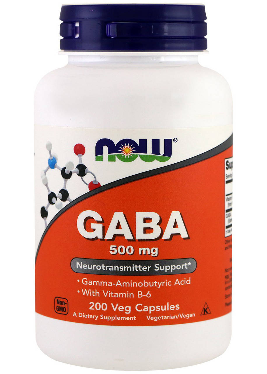 GABA 500 mg Now (гама-аміномасляна кислота) 200 caps 
GABA 500 mg Now (гама-аміномасляна кислота) 200 caps