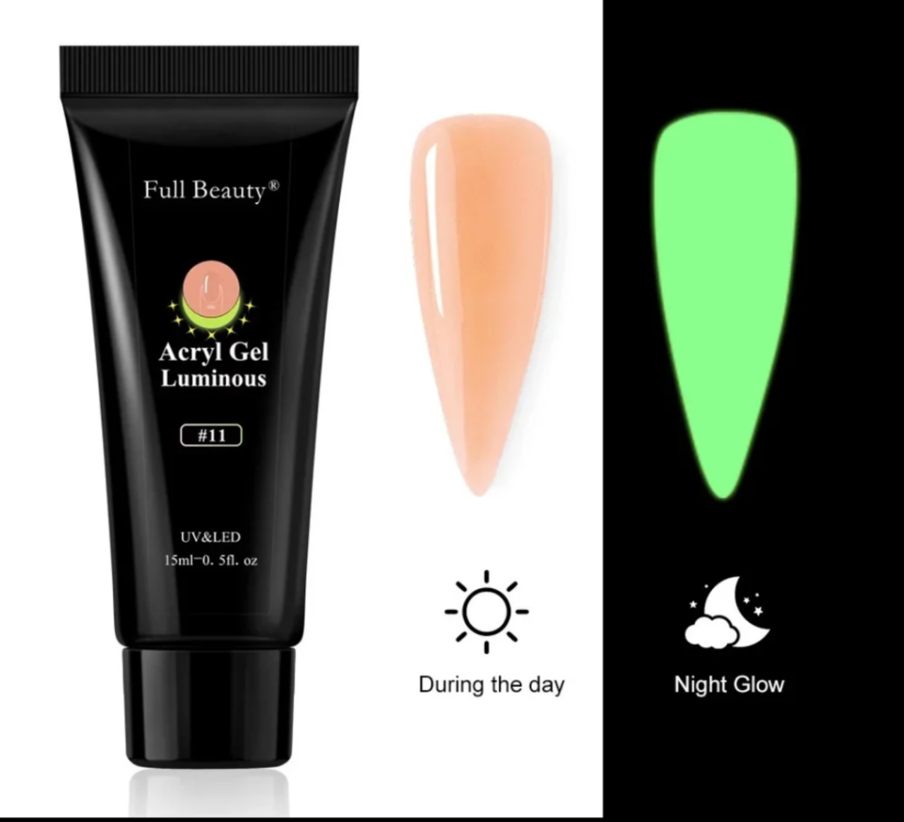 Full Beauty Полигель светящийся в темноте Акрил гель, акригель для наращивания и укрепление ногтей 15мл, Оранжевый
Full Beauty Полигель светящийся в темноте Акрил гель, акригель для наращивания и укрепление ногтей 15мл, Оранжевый