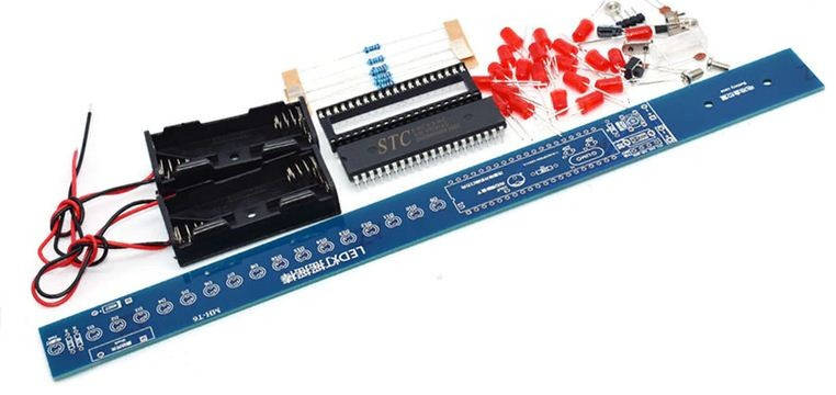Радиоконструктор Светодиодный стик для рисования светом (51 MCU STC89C52) красный свет
Радиоконструктор Светодиодный стик для рисования светом (51 MCU STC89C52) красный свет