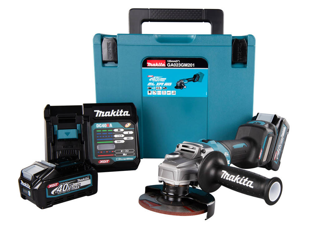 Аккумуляторная угловая шлифовальная машина Makita GA023GM201 + 2 акк 4 Ah 40V + ЗУ
Аккумуляторная угловая шлифовальная машина Makita GA023GM201 + 2 акк 4 Ah 40V + ЗУ