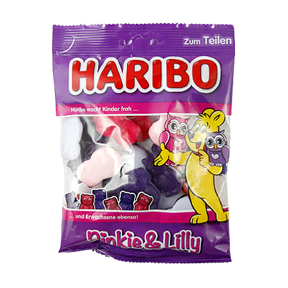 Желейки Харібо пінкі та ліллі Haribo pinkie and lilly 200g 15шт/ящ (Код : 00-00005699)
Желейки Харібо пінкі та ліллі Haribo pinkie and lilly 200g 15шт/ящ (Код : 00-00005699)
