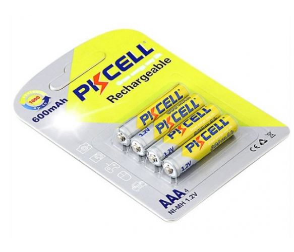 Аккумулятор минипальчиковый PKCELL 1.2V AAA 600mAh NiMH Rechargeable Battery (цена за блистер 4 шт)
Аккумулятор минипальчиковый PKCELL 1.2V AAA 600mAh NiMH Rechargeable Battery (цена за блистер 4 шт)
