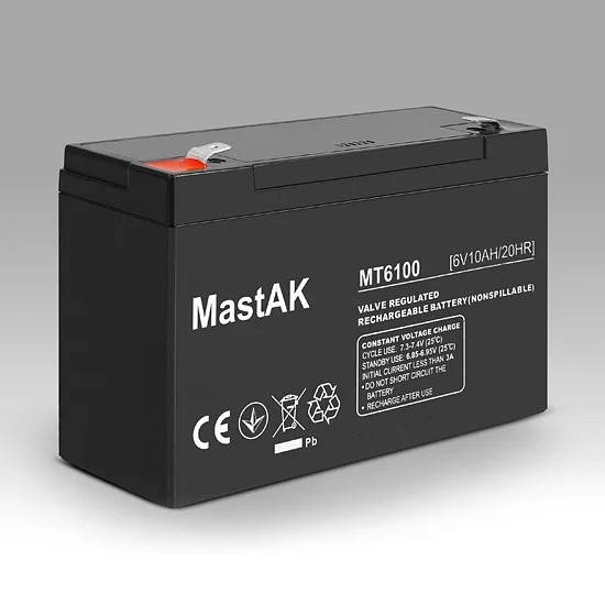 Аккумулятор MastAK MT6100 6V 10Ah
Аккумулятор MastAK MT6100 6V 10Ah