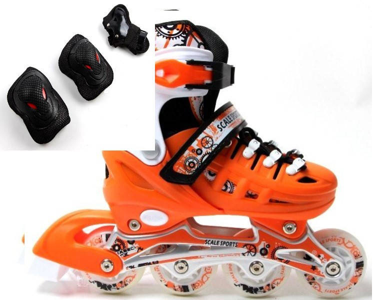 Ролики Scale Sport оранжевые +защита в подарок размер 29-33,34-37, Розовый
Ролики Scale Sport оранжевые +защита в подарок размер 29-33,34-37, Розовый