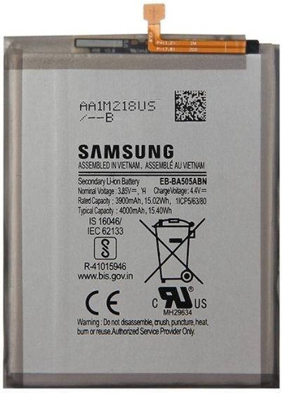Аккумуляторная батарея Samsung A30 (2019) A305, A50 (2019) A505, A30s (2019) A307, EB-BA505BU (4000mAh)
Аккумуляторная батарея Samsung A30 (2019) A305, A50 (2019) A505, A30s (2019) A307, EB-BA505BU (4000mAh)