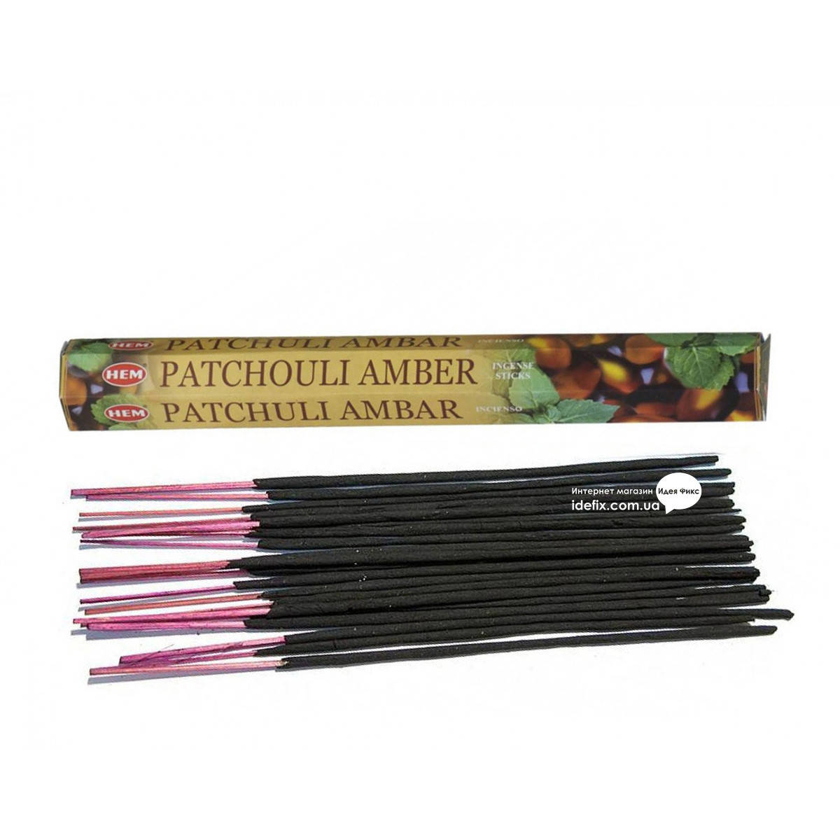 Благовоние Patchouli Amber HEM 20шт/уп. Аромапалочки Пачули янтарь (28602K) 
Благовоние Patchouli Amber HEM 20шт/уп. Аромапалочки Пачули янтарь (28602K)