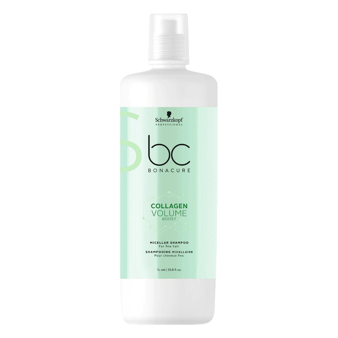 Мицеллярный шампунь для объёма SCHWARZKOPF BC Collagen Volume Boost Micellar Shampoo 1000 мл
Мицеллярный шампунь для объёма SCHWARZKOPF BC Collagen Volume Boost Micellar Shampoo 1000 мл