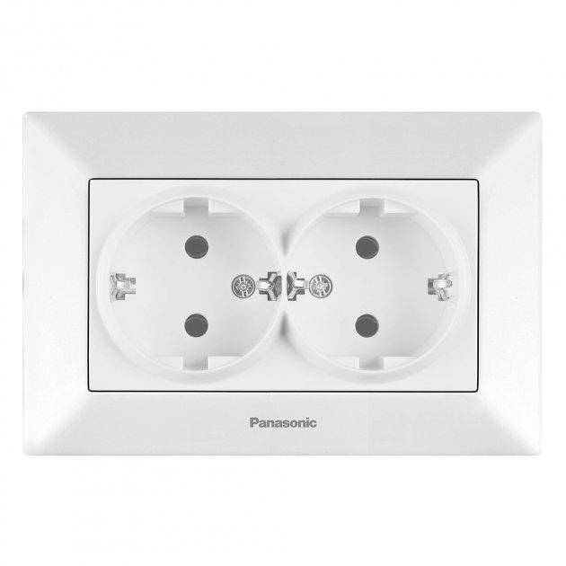 Panasonic Розетка Panasonic Arkedia Slim подвійна із заземленням, біла WNTC02052WH-UA
Panasonic Розетка Panasonic Arkedia Slim подвійна із заземленням, біла WNTC02052WH-UA