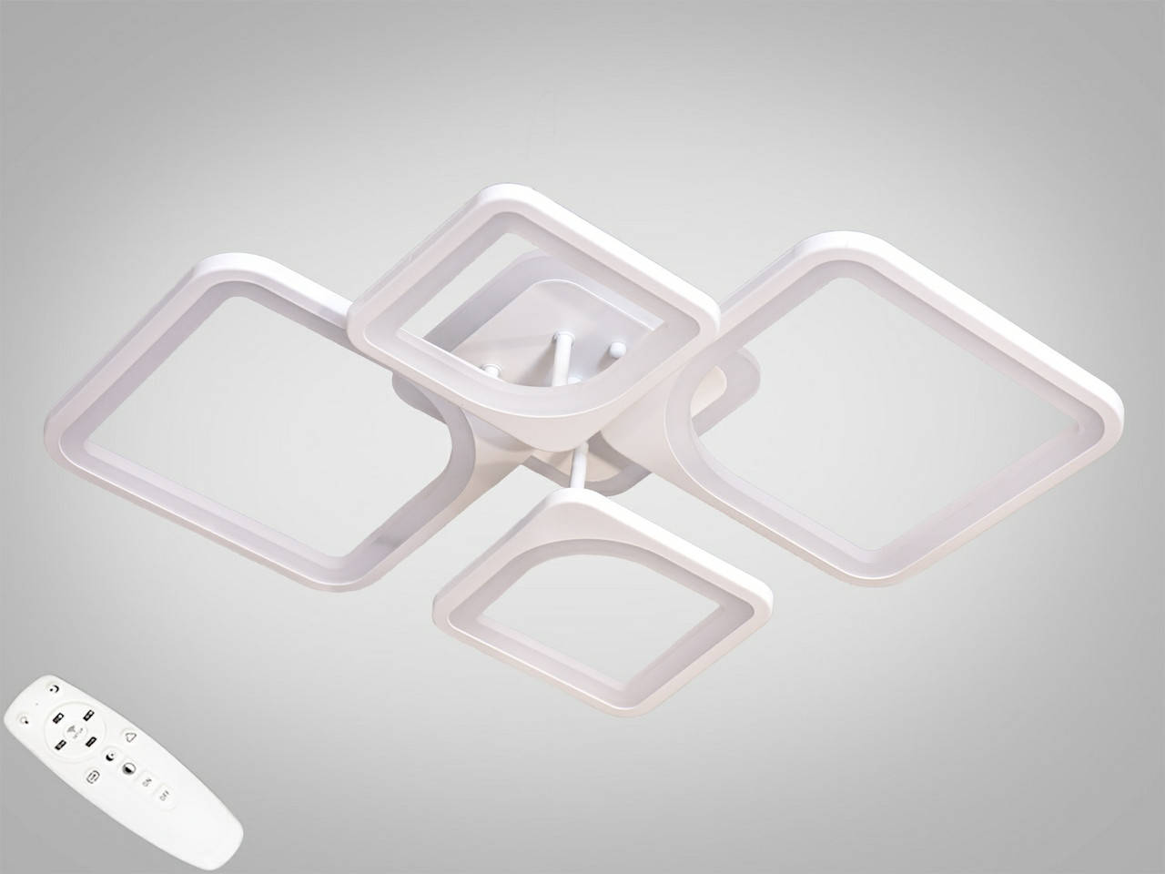 LED-люстра с диммером и RGB подсветкой, 85W, Белый
LED-люстра с диммером и RGB подсветкой, 85W, Белый